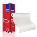 Erfurt Vliesfasertapete 715 PRO Weiß, Zellulosevlies, überstreichbare weisse Stukturtapete 25m x 0.75m