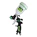 PowRyte Elite 4.2 Oz Composite Mini HVLP Gravity Feed Air Spray Gun - 0.8mm Nozzle