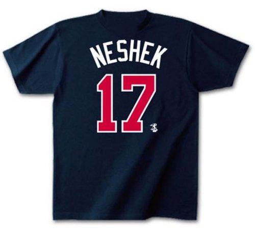 (エスエスケイ)SSK ミネソタ・ツインズ 選手別&背番号(ネーム&ナンバー)Tシャツ ネイビー NESHEK(パット・ネシェック) 背番号17 投手 L MLB952017