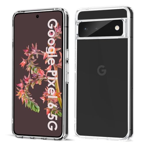 Filoto Ultra Clear Hülle für Google Pixel 6 5G (2021), Transparent Vergilbungsfrei Slim Soft Silikon Handyhülle, Anti-Fingerabdruck Kratzfest Stoßfest Fallschutz Dünn TPU Schutzhülle (Clear)