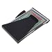 S-shine Slim Double Sided Money Clip Stainless Steel Money Wallet Clips Money Folder Wallet Coin Holder Credit Card Holder (Stainless Black)