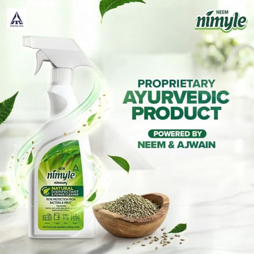 Image of Nimyle Natural Kitchen Cleaner Spray | Food Grade Ingredients | Removes Tough Grease & Oil | Safe for Kitchen Food Surfaces | For Stoves, Countertops & Appliances | 450ml