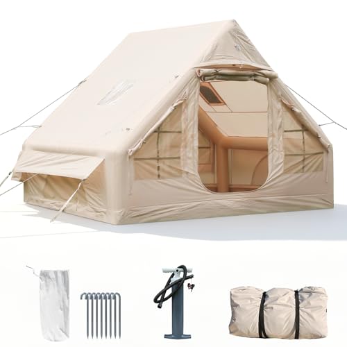 Carpa inflable con tragaluz para 4 personas