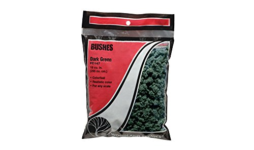 Dark Green Bushes Clump-Foliage Woodland Scenics