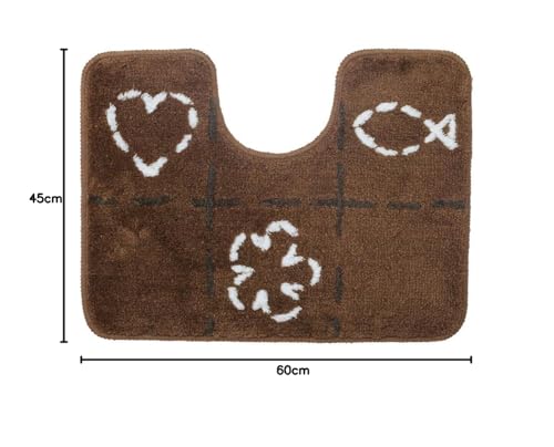 Sealskin Tack Pedestal Mat, Acrylic, Brown, 45 x 1.5 x 60 cm, 45 x 60 cm (Rectangular) - Image 3