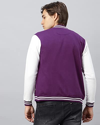 Image of BE SAVAGE Men's Cotton Blend Standard Length Bomber Jacket