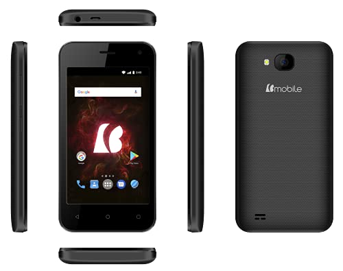 Teléfonos Celulares, Wireless Bmobile Celular Liberado Smartphone Pantalla Táctil AX687 Negro Dual SIM Barato Desbloqueado Red 3G Batería Larga Duración