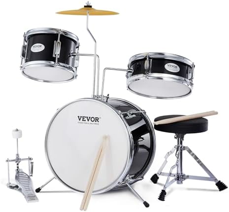 Kids Drum Pyle 3-Piece Set Junior Kit With Bass, Snare, Tom