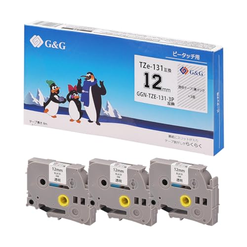 G&G �s�[�^�b�`�p �݊��e�[�v TZE-131 3�{�Z�b�g ��12mm ����8m ����/���� �u���U�[�p