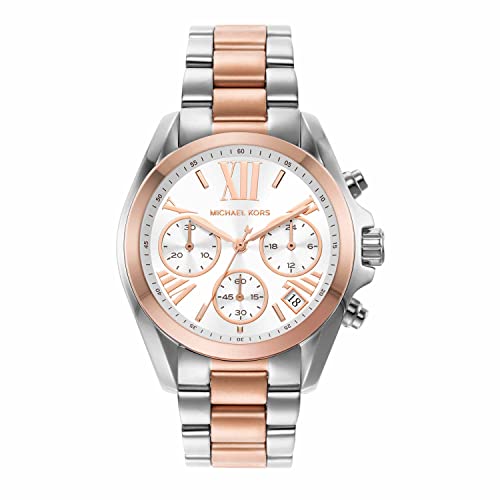 Michael Kors Women's Bradshaw Quartz Watch with Stainless Steel Strap, Multicolor, 18 (Model: MK7258)