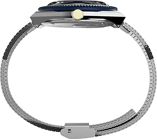 TIMEX 3 Hands Men's Analog Blue Dial Coloured Quartz Watch, Round Dial with 38 mm Case Width - TW2V18400U9 - Image 2