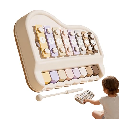 Teclado educativo de 8 teclas multicolor para el desarrollo infantil