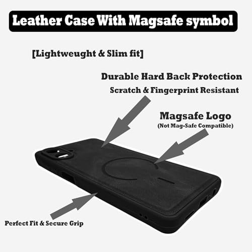 Image of SBMS Back Cover for Samsung M07 /F70e /A07 /F07 5G | Ultra Slim Soft Rubberised Hard Case | Oil Feel Soft Leather Back | Mag-Safe Design (Mag-Safe Not Support) | Camera Protection Case Sam A07 (Black)