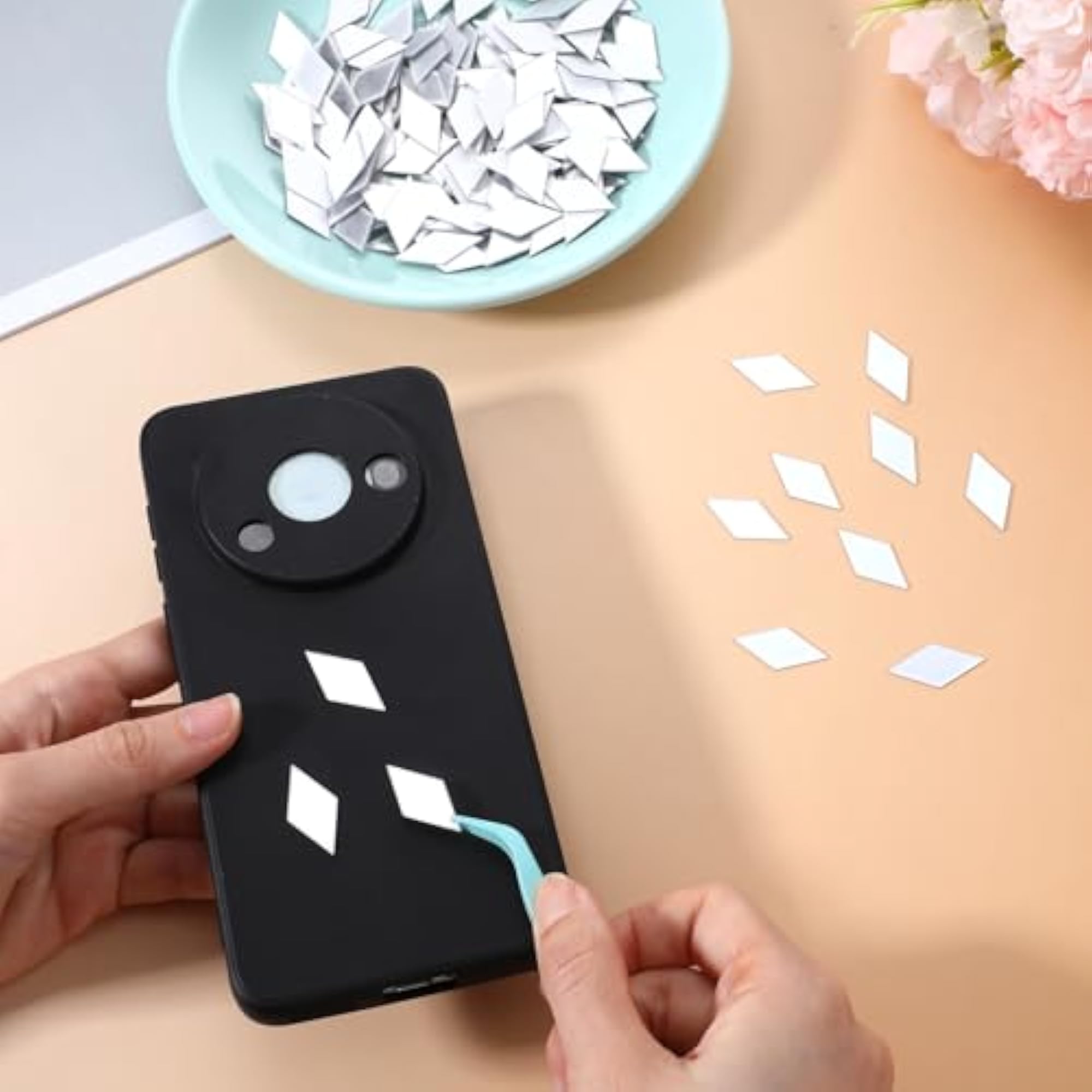 Small Diamond Shape Mirrors for Crafts, 200 Pieces