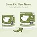 SUNKISS Masterpiece Adult Diapers with Tabs, Unisex Disposable Incontinence Briefs for Women and Men, Odor Control, White, Large/XLarge, Previously Large, 10 Count