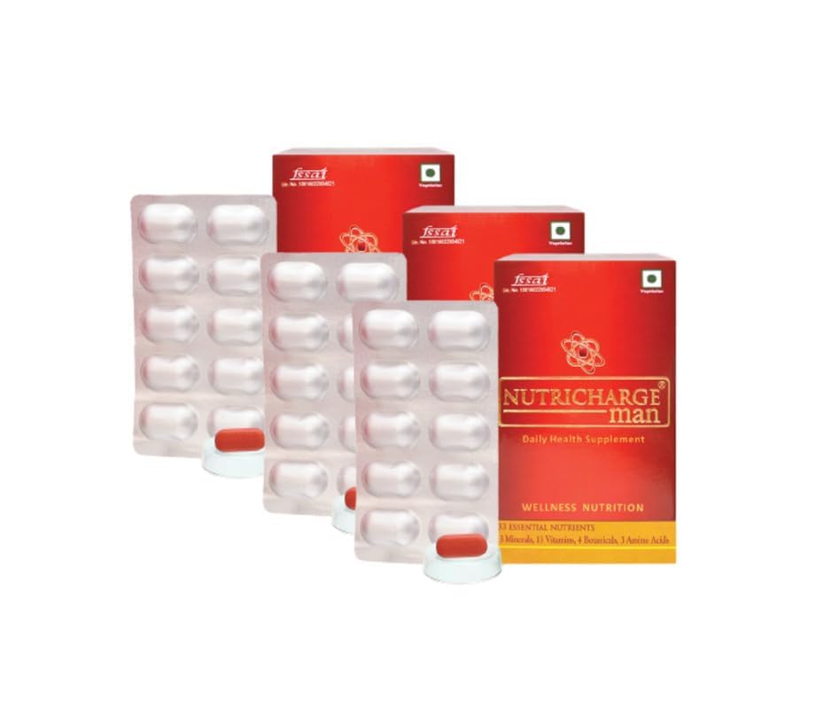 Man Daily Health Supplement Tablets | Multivitamin, Multimineral & Botanical Formula for Men | Wellness Nutrition Support | Energy, Immunity & Overall Health Supplement | Vegetarian Tablets (PACK OF 3)-image-40