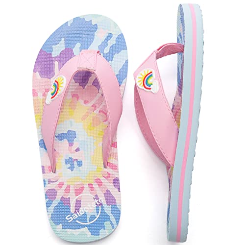 Image of Saidoteto Boys Girls Flip Flops Child Summer Slip-on Thong Sandals Beach Pool Water Shoes(Little /Big Kid)