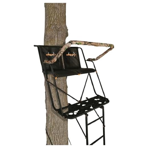Muddy Big Dually 16' 2-Man Ladder Tree Stand, Black