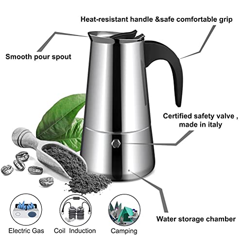 Cafetera Moka con capacidad 450 mL miniatura 6