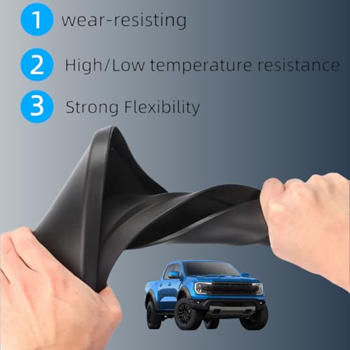 Image of Mud Flaps for Ford Ranger 2024 2025, Wheel & Tire Splash Guards, Mudflaps for Car, PP Material, All Weather Tire Protector Splash Guards Mudflaps for Ford Ranger Exterior Accessories