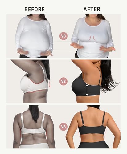 Image of FeelinGirl Seamless Bras Wireless Bralettes for Women, No Wire Unlined Comfort Soft for Sleep, Everyday Bras