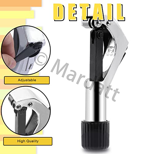 Mardatt 2 Pcs Bicycle Tube Cutter With 8" File Tool Set, 1/4” To 1-5/8” Aluminum Wheel Cutting Bike Front Fork Handlebar Tubing Cutter Tool For Copper Steel Pvc Brass Aluminum Pipes #TOP2