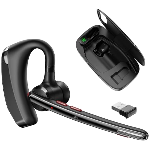 Bluetooth Headset V5.3 with Charging Case
