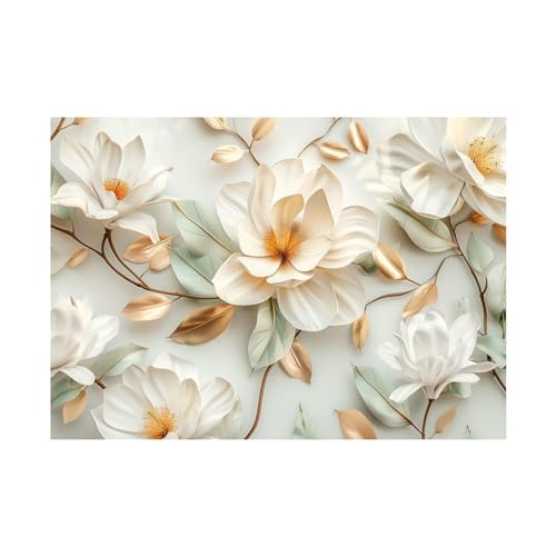Impression sur toile fleurs 3D pour habiller un mur vide
