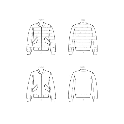 Simplicity Sewing Pattern S9190 Aa Men's Bomber Style Jacket, Size Aa (34-42) #TOP6