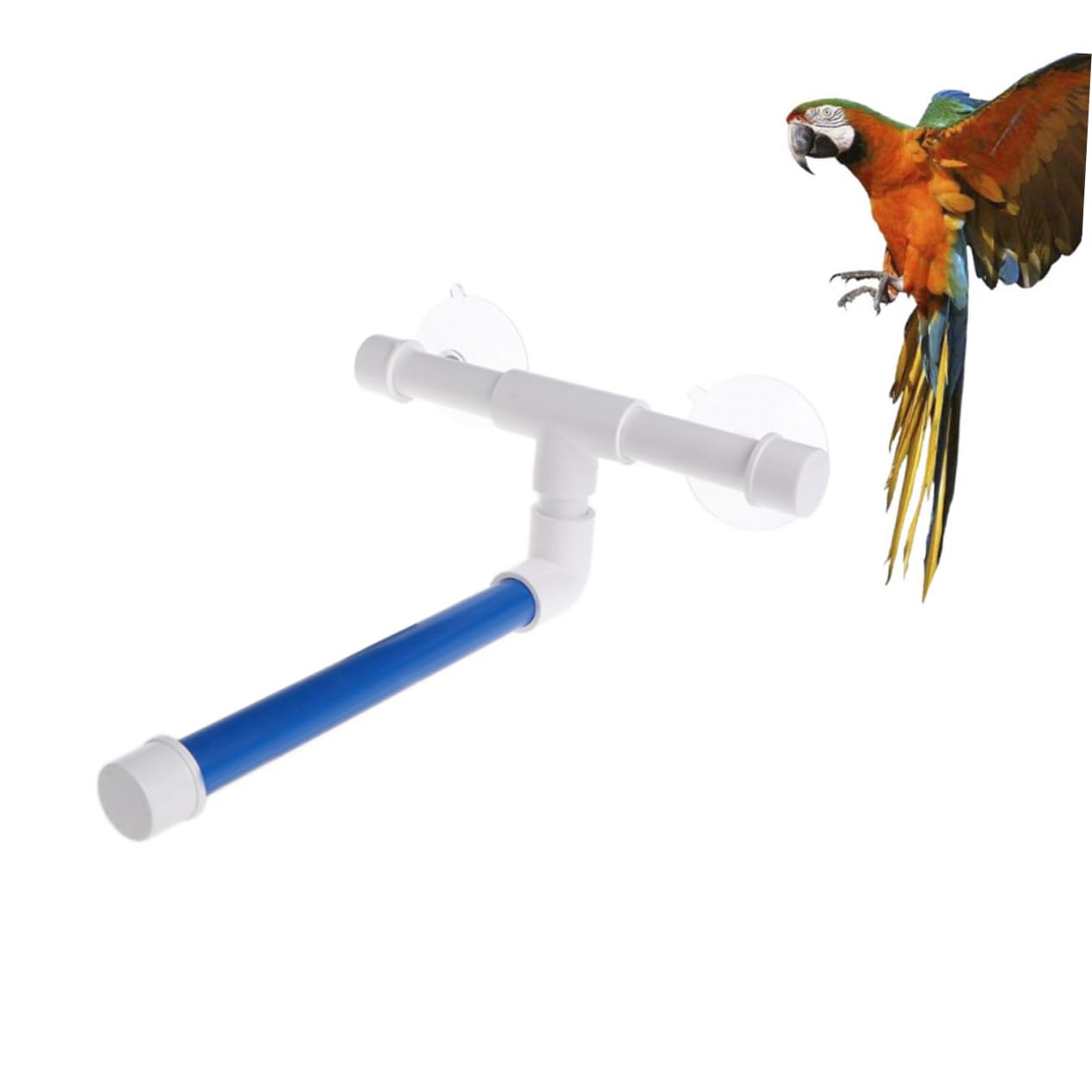 2 Posatoi Per Uccelli Con Ventose - Trespoli Regolabili Per Pappagallini, Da Attaccare Su Vetri O Superfici Lisce - Foto 8