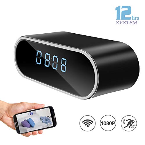 DareTang HD 1080P WiFi Hidden Camera Alarm Clock Night Vision/Motion Detection/Loop Recording Home