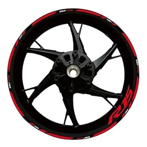 Accessories For Y&Amp;Amaha For Yzf R15 Motorcycle 17 Inch Inner And Outer Wheel Hub Decal Decorative Rim Waterproof Reflective Sticker 2