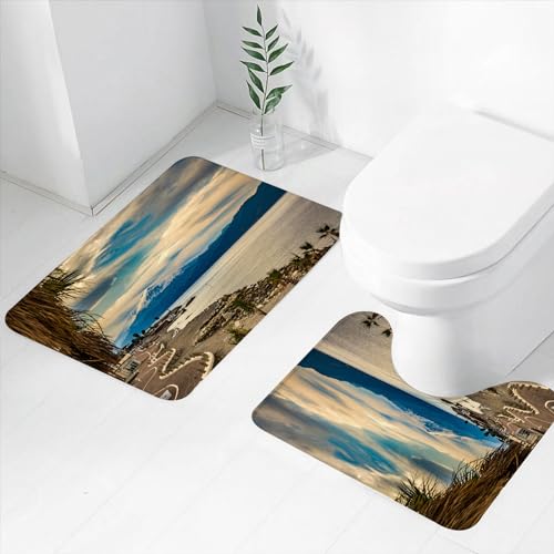 DHAEY Küchenteppiche rutschfeste Küchenmatten,Teile Reggio Kalabrien Italien Bilder der Stadt des...