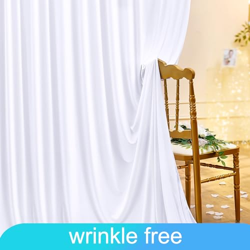 Cortinas de fondo blancas 5ft x 8ft paquete 2 paneles miniatura 5