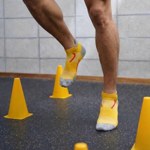 Image of Sockscarving Feel The Comfort Ankle Socks For Men Cotton, Gym Socks For Men WorkOut Breathable Low Cut Sports Socks With Heel Tab, Moisture Wicking, Pull On & Stretchable Free Size