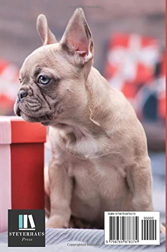 Frenchie Christmas Journal: A Holiday Lined Notebook or Diary and Journal – Christmas Holiday Gift Idea for French Bulldog Mom or Dad [Blue Fawn Puppy] image 3