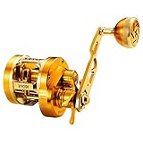 RYOBI RANMI Star Drag Conventional Fishing Reel 33lb Drag 10+1BB High Speed 7.0:1 Lightweight Round Trolling Jig Reel (Left Hand)