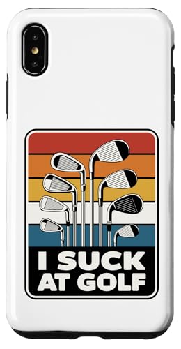 I Suck At Golf Joke ʔSt s Ȓj St X}zP[X iPhone XS Max p
