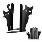 2 Pezzi Fermalibri in Metallo, Fermalibri a Forma Di Gatto, Fermalibri Decorativi per Casa...