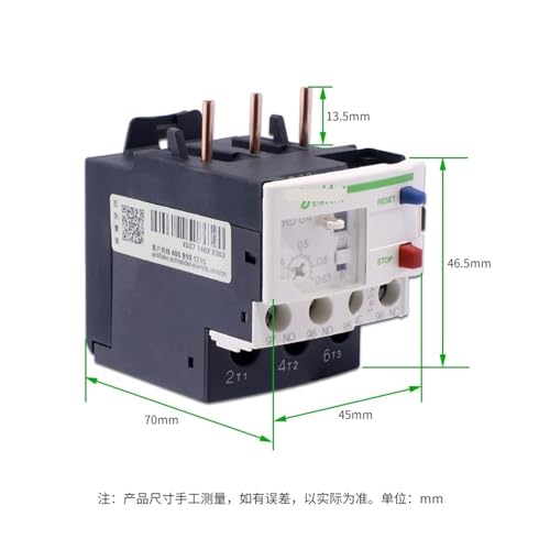 Relé de sobrecarga térmica LRD12C contactor de CA LC1D 5,5-8A 2