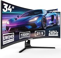 Gawfolk 34 Inch Ultrawide Curved Gaming Monitor