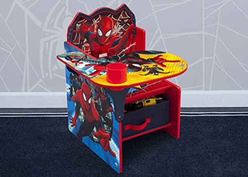 Delta Children Chair Desk With Storage Bin - Greenguard Gold Certified, Spider-Man #TOP1