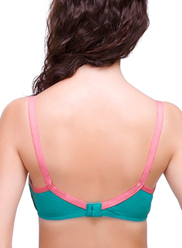 Image of Inner Sense Organic Cotton Bamboo Nursing Bra for Women I High Coverage Feeding Bra with Lace Detailing on Neckline I Non Padded Maternity Wear with Wirefree Design