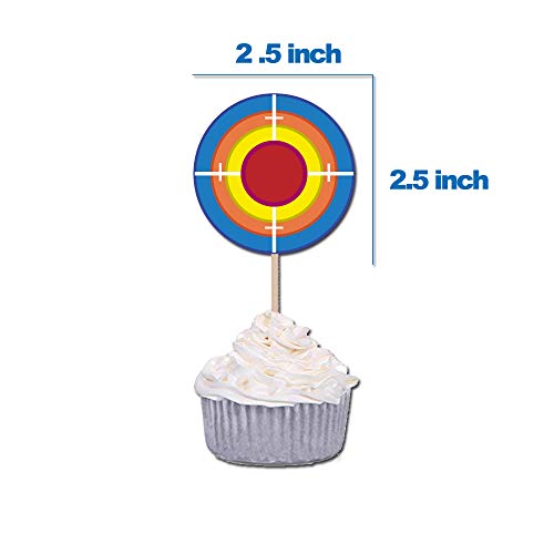 Gmakceder Birthday Nerf Cupcake Topper 24 Pcs #TOP2