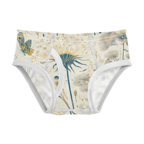 KLL Butterflies Dandelions Pattern Butterflies Gold Toddler Boys' Soft Nighttime Underwear Cute Undies