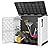 NUNU LAB Outdoor Storage Shed 36 Cu. Ft.Horizontal Garden Storage Extra Large Capacity Weather Resistant Storage Box, Lockable Resin Waterproof Shed for Easy Storage of Garbage Cans, Tools, Lawn Mower
