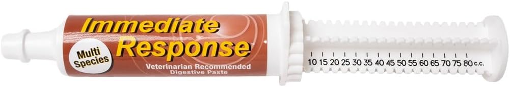 Immediate Response for Large Animals – Digestive Support Paste for Diarrhea, Scours & Gut Stress – Multi-Species First Aid Formula – 80ml Tube