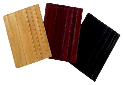 100% Genuine Eel Skin Thin Credit Card Case3