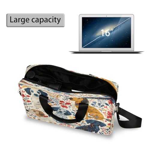 Maletín para laptop con diseño perro dibujo animado miniatura 5