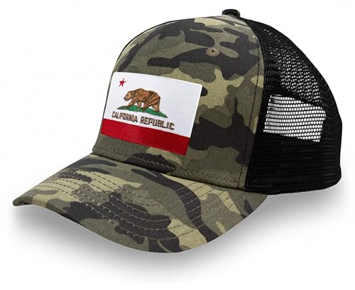 Image of International Tie State Hat for Men and Women, Adjustable Snapback Trucker Baseball Cap with Embroidered Patch